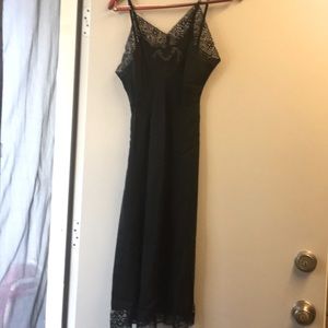 Black vintage slip